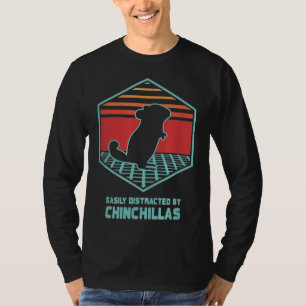 Camiseta Distracción fácil por Chinchillas retro vintage 80