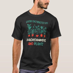 Camiseta Distracción Fácil Por Dachshunds Y Weiner De Plant