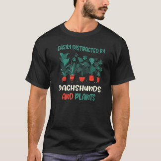 Camiseta Distracción Fácil Por Dachshunds Y Weiner De Plant
