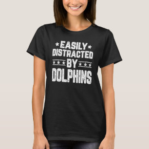 Camiseta Distracción fácil por delfines delfines