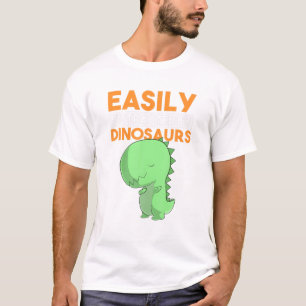 Camiseta Distracción Fácil Por Dinosaurios Rex Tyrannosauru