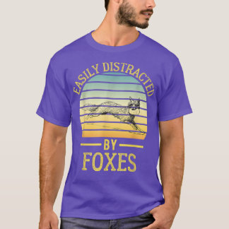 Camiseta Distracción fácil por enemigosGracioso retro vinta