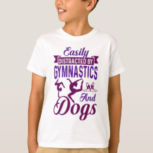 Camiseta Distracción fácil por gimnasia y perros