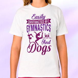 Camiseta Distracción fácil por gimnasia y perros