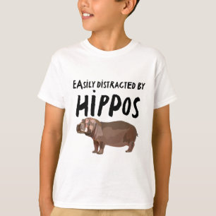 Camiseta Distracción Fácil Por Hippos