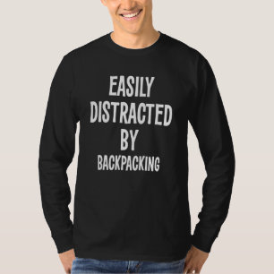 Camiseta Distracción fácil por mochilera