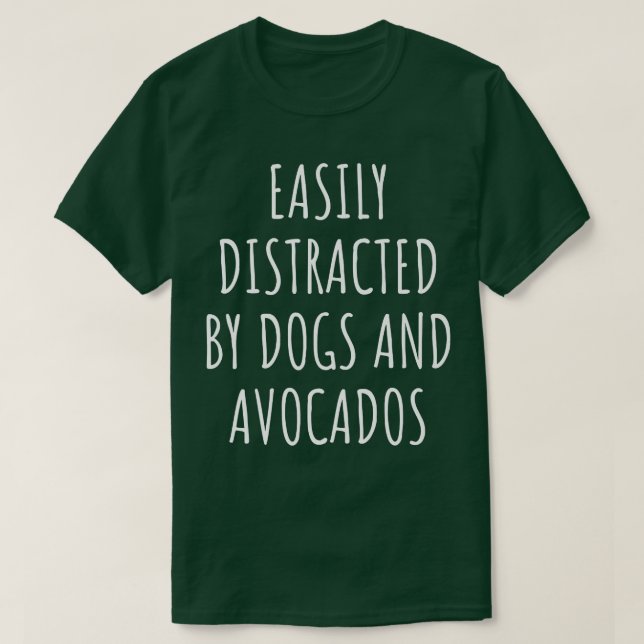 Camiseta Distracción Fácil Por Perros Y Abogados (Diseño del anverso)