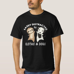 Camiseta Distracción Fácil Por Perros Y Lechugas