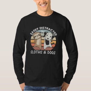 Camiseta Distracción Fácil Por Perros Y Lechugas