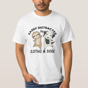 Camiseta Distracción Fácil Por Perros Y Lechugas