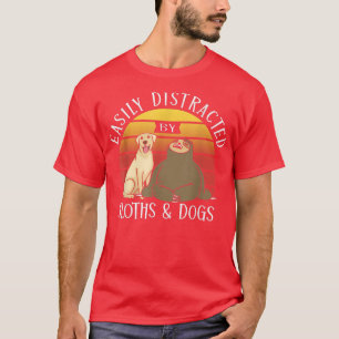 Camiseta Distracción Fácil Por Perros Y Perros Perros De Ca