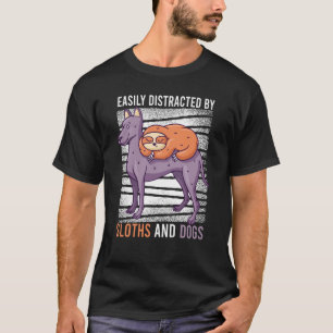 Camiseta Distracción Fácil Por Perros Y Perros Perros Perro