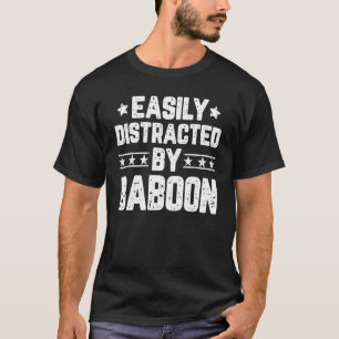 Camiseta Distrado fácilmente por Baboon Animal Baboon