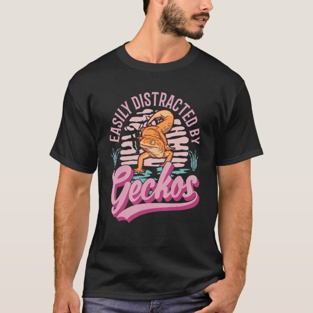Camiseta Distrado Fácilmente Por Geckos (Anverso)
