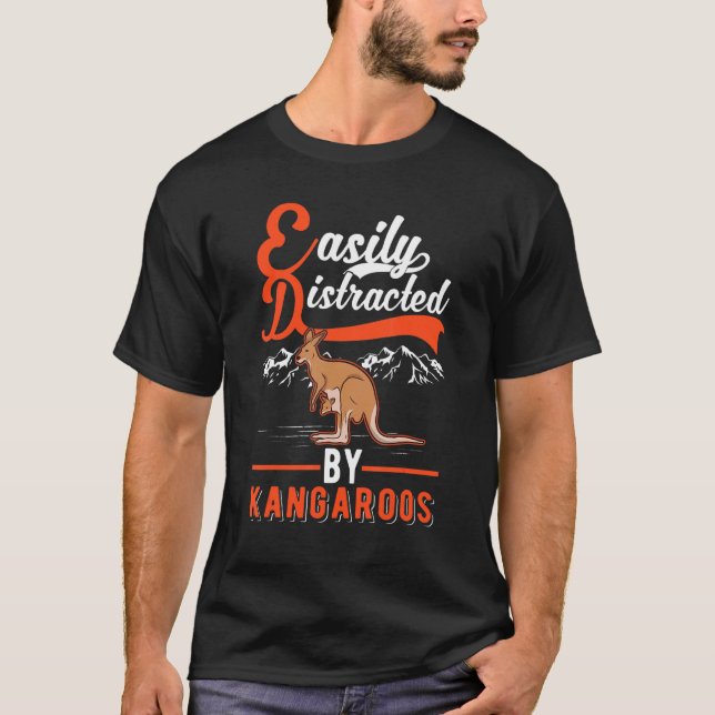 Camiseta Distrado Fácilmente Por Kangaroos (Anverso)