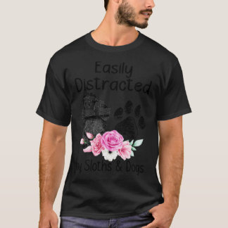Camiseta Distrado Fácilmente Por La Leche Y El Perro