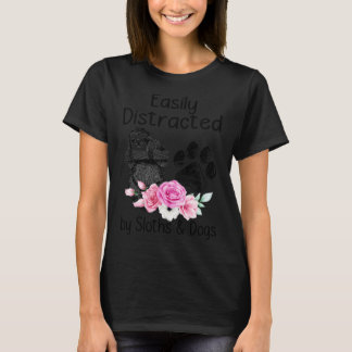 Camiseta Distrado Fácilmente Por La Leche Y El Perro