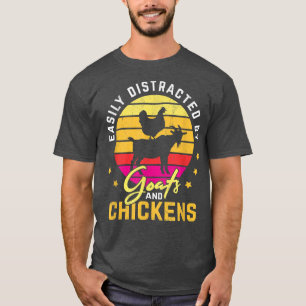 Camiseta Distrado Fácilmente Por Las Obras De Arte De Cabra