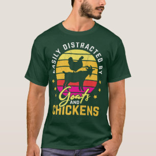 Camiseta Distrado Fácilmente Por Las Obras De Arte De Cabra