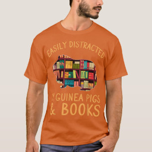 Camiseta Distrado Fácilmente Por Los Cerdos Y Libros De Gui