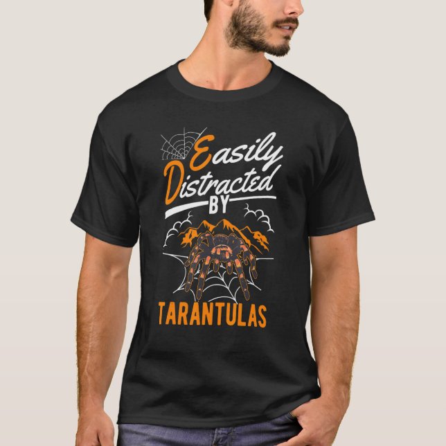 Camiseta Distrado Fácilmente Por Tarantulas (Anverso)