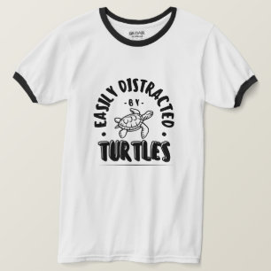 Camiseta Distrado fácilmente por tortugas divertidas