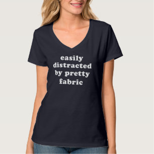 Camiseta Distrado Por Bonito Fabric Funny Quilter Cita