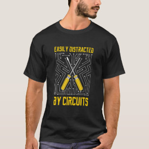 Camiseta Distrado por circuitos electromagnéticos Engi