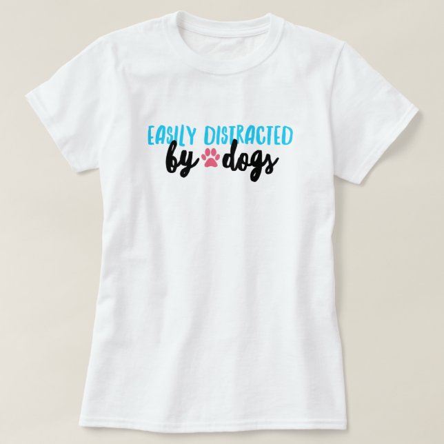 Camiseta Distrado por Dogs T-Shirt (Diseño del anverso)