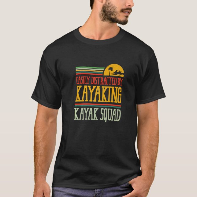 Camiseta Distrado por Kayaking Canoe Paddling Kayak (Anverso)