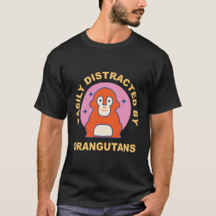 Camiseta Distrado Por La Jungla De Los Monos Cutos De Orang