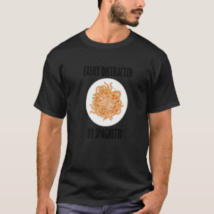 Camiseta Distrado Por Spaghetti Diciendo Fideos De Pasta