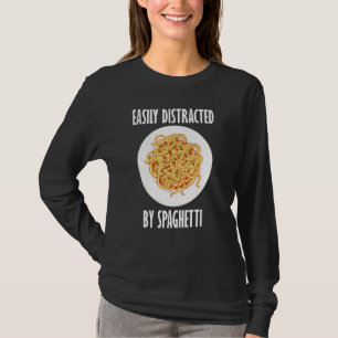 Camiseta Distrado Por Spaghetti Food Noodles Italianos