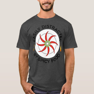 Camiseta Distrado por Spicy Food Meican Food Chili