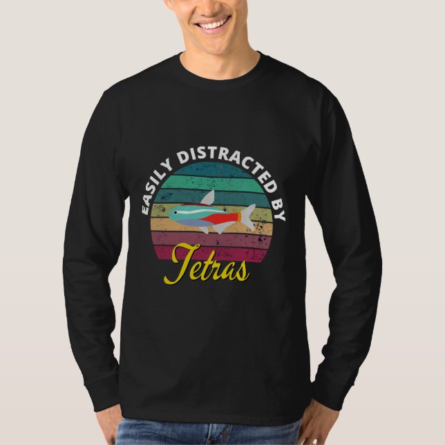 Camiseta Distrado Por Tetras Acuario Tropical Tetra Fish (Anverso)