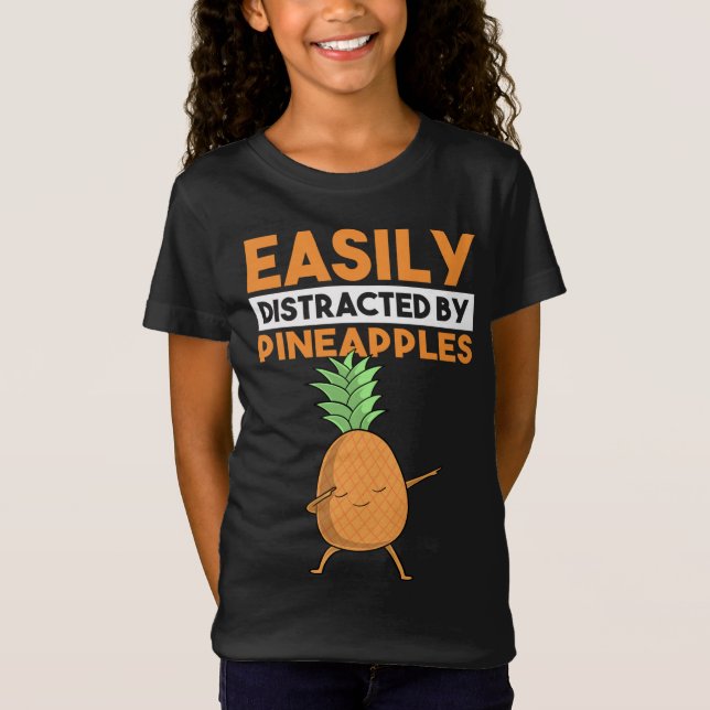 Camiseta Distraída Fácilmente Por La Graciosa Dabbing Dab F (Anverso)