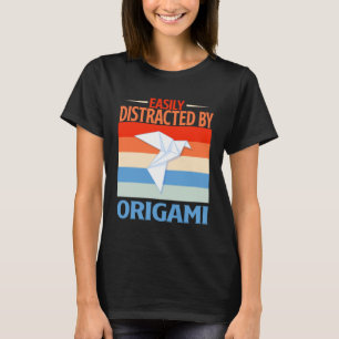 Camiseta Distraído Fácilmente De Origami