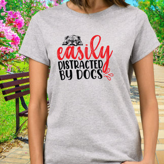 Camiseta Distraído fácilmente por Bulldoges