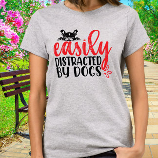 Camiseta Distraído fácilmente por Bulldoges franceses