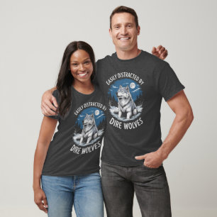 Camiseta Distraído fácilmente por el lobo enfermo
