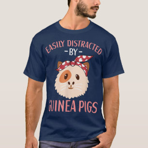Camiseta Distraído Fácilmente Por El Propietario De Cerdos