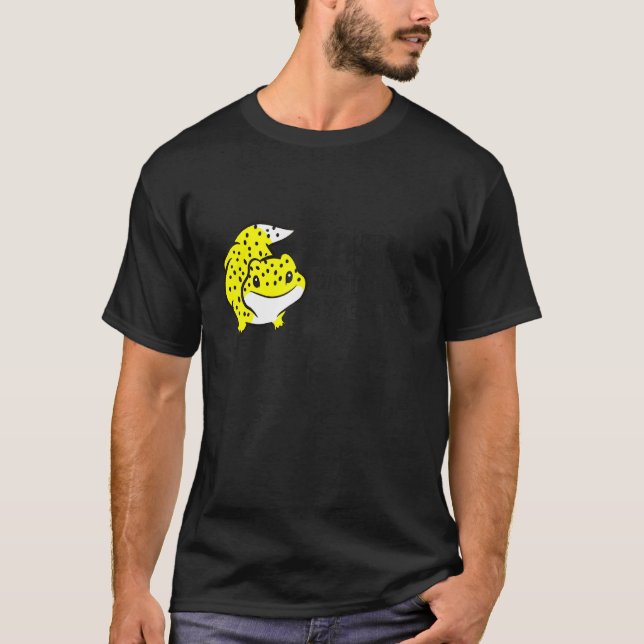Camiseta Distraído Fácilmente Por Geckos Leopard Gecko Cres (Anverso)
