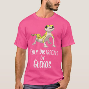 Camiseta Distraído Fácilmente Por Geckos Leopard Gecko Love