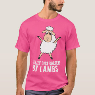 Camiseta Distraído Fácilmente Por Lambs Gracioso Cordero Ov