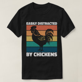 Camiseta Distraído Fácilmente Por Los Amantes De La Agricul