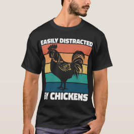 Camiseta Distraído Fácilmente Por Los Amantes De La Agricul