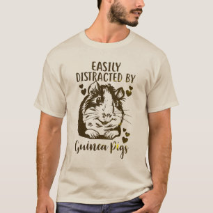 Camiseta Distraído Fácilmente Por Los Cerdos De Guinea Dive