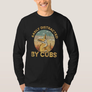 Camiseta Distraído Fácilmente Por Los Fennec Foxes Cita Par