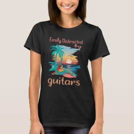 Camiseta Distraído fácilmente por los guitars The Perfect T