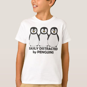 Camiseta Distraído fácilmente por los pingüinos